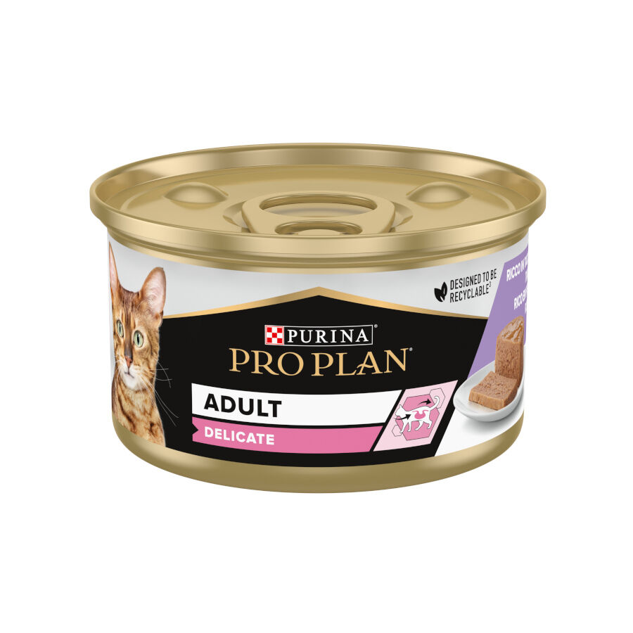 85 g Pro Plan Delicate Mousse rico en pavo para gatos, , large Imagen numero 1